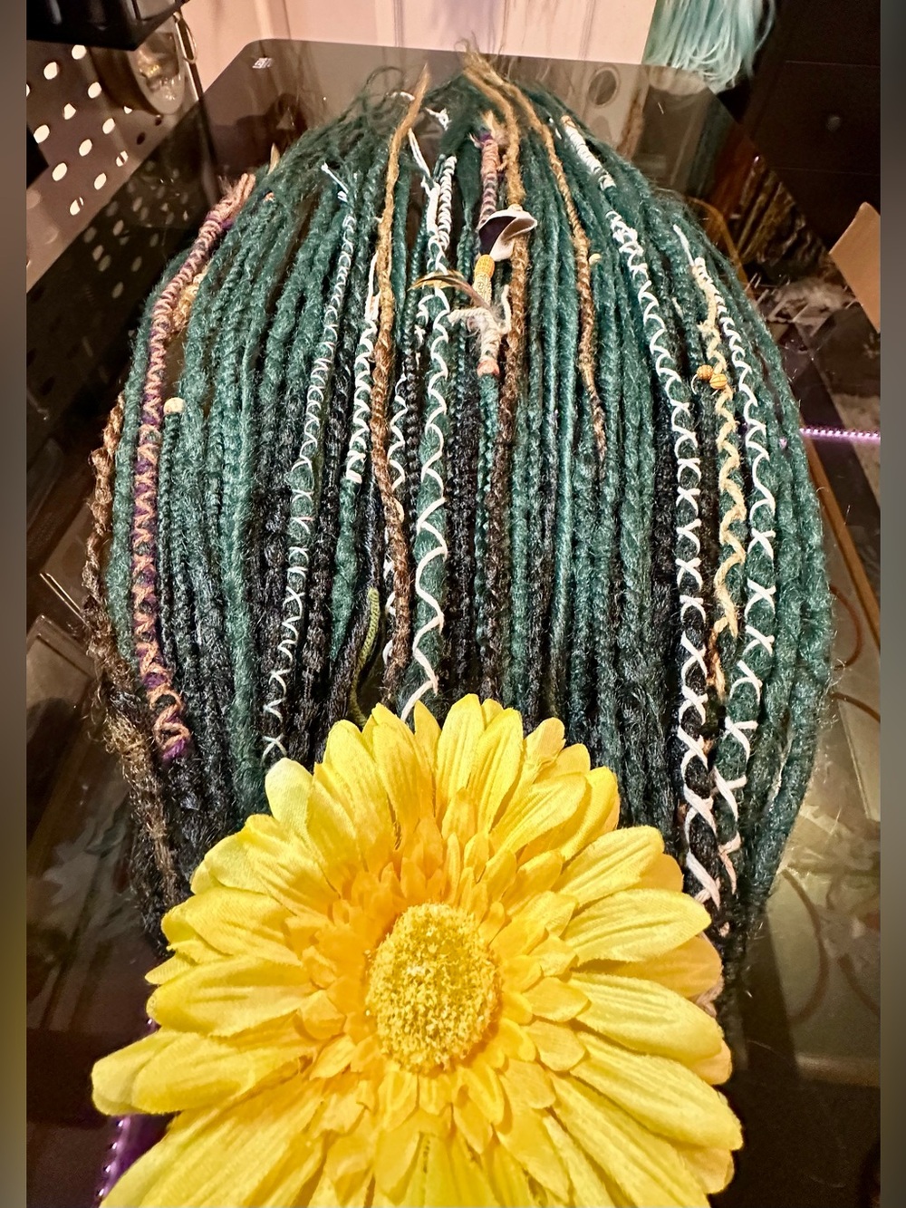 Handmade synthetic dreadlocks